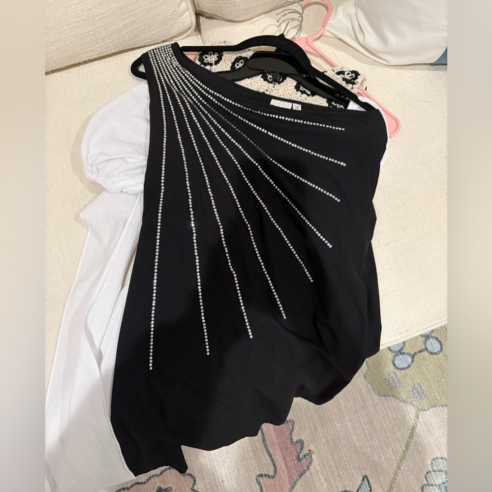 Queen of Sparkles One shoulder tennis dress